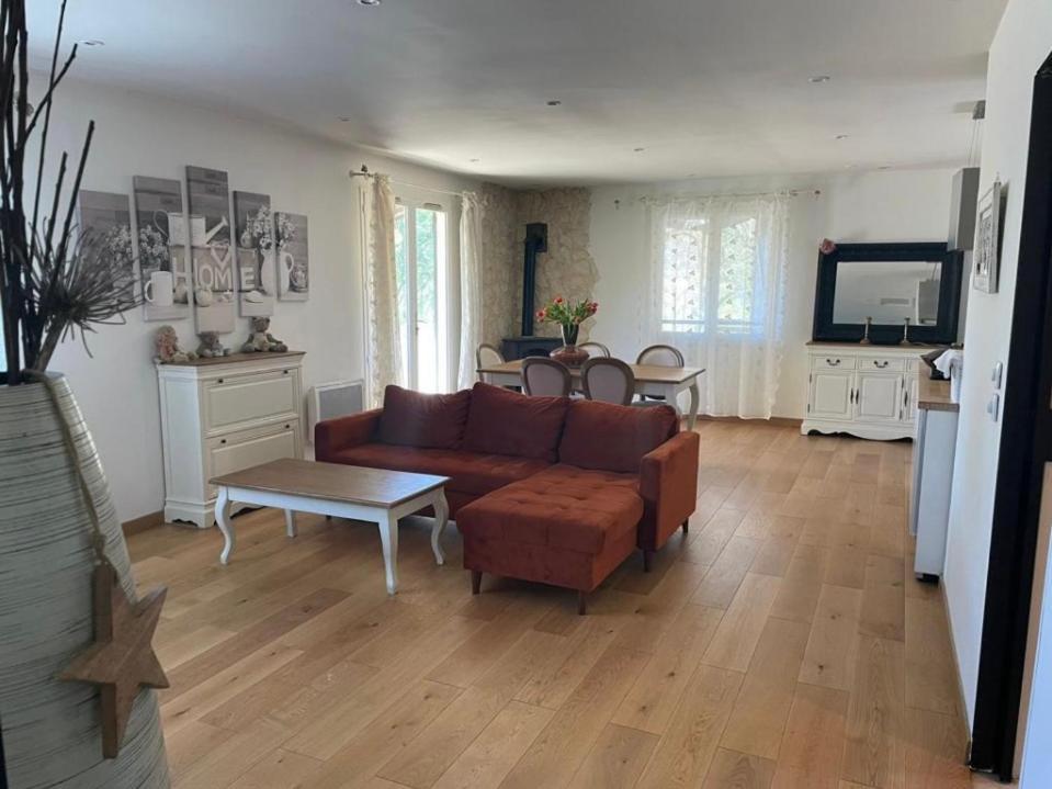 Charmant deux-pièces dans villa avec piscine privée Seillans Exterior foto